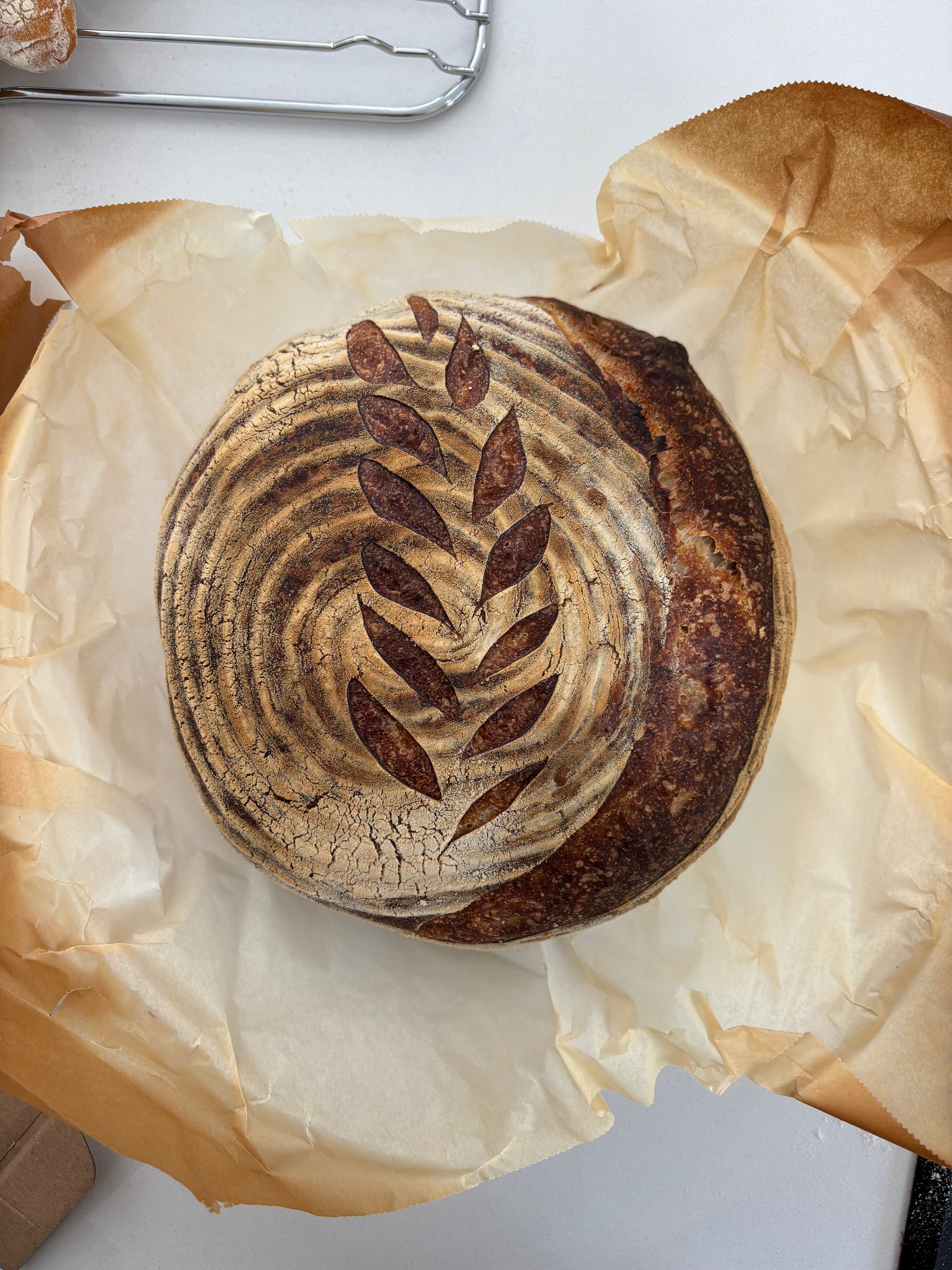 White and Wholemeal Seeded Sourdough - Small